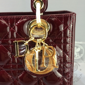 Dior Lady Dior 24cm Cherry