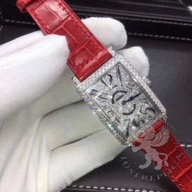 Franck Muller Watch Long Island 952 QZ D CD pave Diamonds