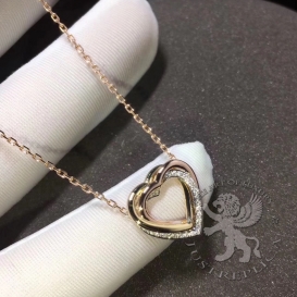 CARTIER Necklace Trinity 3 golds Diamonds