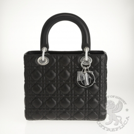 Dior Lady Dior 23cm Black