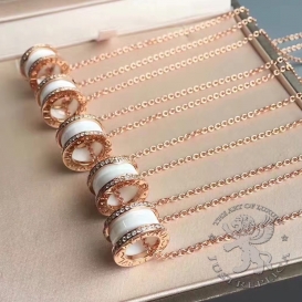 Bulgari Necklace B.zero1 white with Diamonds