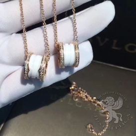 Bulgari Necklace B.zero1 white with Diamonds