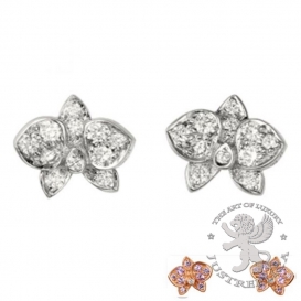 CARTIER Earrings Caresse dOrchidees