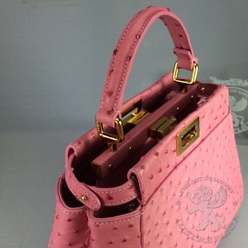 Fendi Peekaboo 23cm Ostrich MS