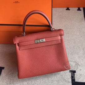 Hermes Kelly Togo 25cm 6C Cuivre
