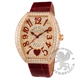 Franck Muller Watch Heart 5002 M QZ C 6H D3 CD Diamonds-paved