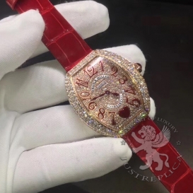 Franck Muller Watch Heart 5002 M QZ C 6H D3 CD Diamonds-paved