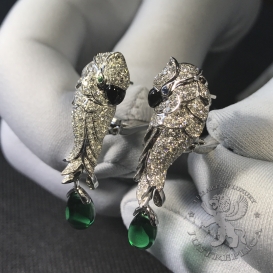 CARTIER Earrings Les Oiseaux Liberes 370D
