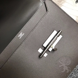 Hermes Verrou Epsom 23cm Etain 8F