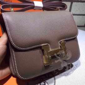 Hermes Constance Epsom 18cm Etoupe