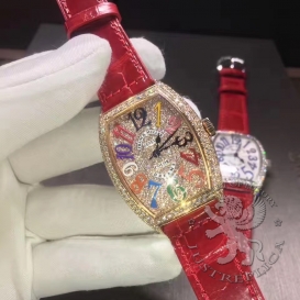 Franck Muller Watch Vanguard lady Color Dreams pave Diamonds