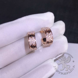 CARTIER Earrings LOVE pave Diamonds