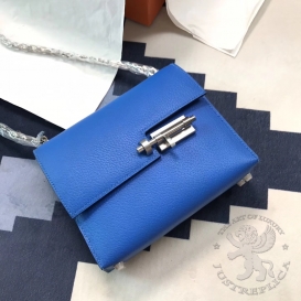 Hermes Verrou Chevre Mysore Goatskin 19cm Mykonos 7Q