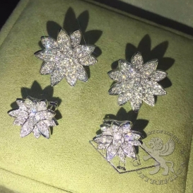 Van Cleef Arpels Earrings Lotus 162D medium
