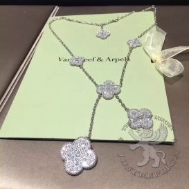 Van Cleef & Arpels Necklace Magic Alhambra Diamonds 6 motifs
