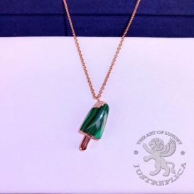 Bulgari Necklace Gelati Malachite with Diamonds