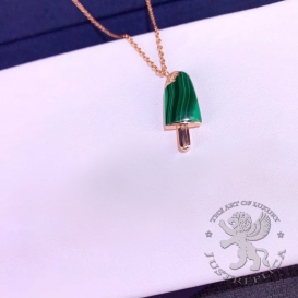 Bulgari Necklace Gelati Malachite with Diamonds