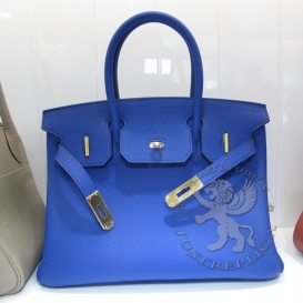 Hermes Birkin Togo 30cm Blue