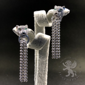 CARTIER Earrings Panthere de Cartier 252D
