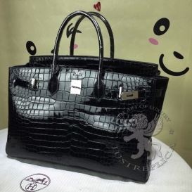 Hermes Birkin Crocodile Shiny Porosus 40cm