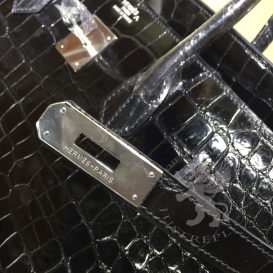 Hermes Birkin Crocodile Shiny Porosus 40cm