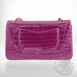 Chanel Classic Crocodile Medium 25.5cm Pink
