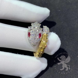 Bulgari Ring Serpenti Diamonds Ruby