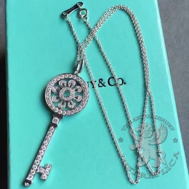 Tiffany Necklace Keys Petals Key Pendant