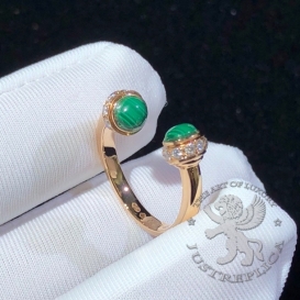 Piaget Ring Possession open Malachite and Diamonds