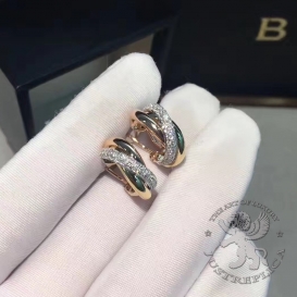 CARTIER Earrings Trinity 3 Golds 142D
