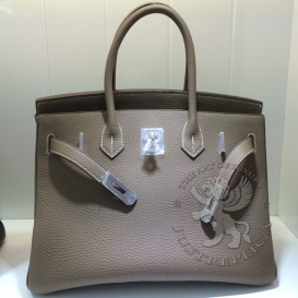 Hermes Birkin Togo 30cm Grey Taupe