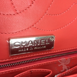Chanel Classic Crocodile Jumbo 30.5cm Red