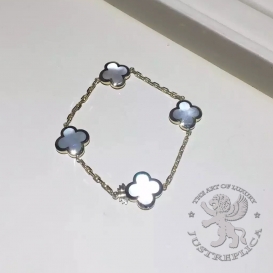 Van Cleef Arpels Bracelet Pure Alhambra 4 motifs MOP