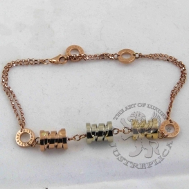 Bulgari Bracelet B.Zero1 3 spirals Double Chain