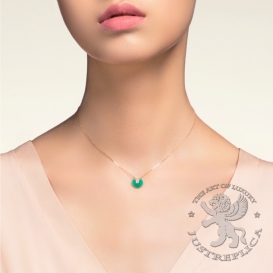 CARTIER Necklace Amulette de Cartier Chrysoprase 1D