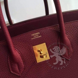 Hermes Birkin Togo 30cm Bodeaux