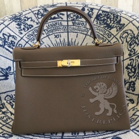 Hermes Kelly Togo 32cm Etoupe