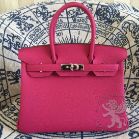 Hermes Birkin Togo 30cm Rose Shocking 5R