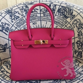 Hermes Birkin Togo 30cm Rose Shocking 5R
