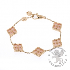 Buccellati Bracelet Opera Pink Opal 5 motifs