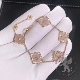 Buccellati Bracelet Opera Pink Opal 5 motifs