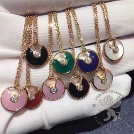 CARTIER Necklace Amulette De Cartier Lapis 1D