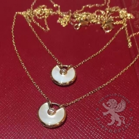 CARTIER Necklace Amulette De Cartier MOP 1D