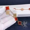 Van Cleef Arpels Bracelet Vintage Alhambra 5 motifs Carnelian 24D