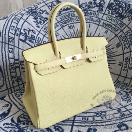 Hermes Birkin Togo 30cm Jaune Poussin 1Z