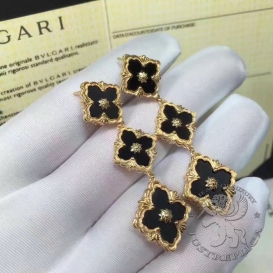 Buccellati Earrings Opera Onyx motifs