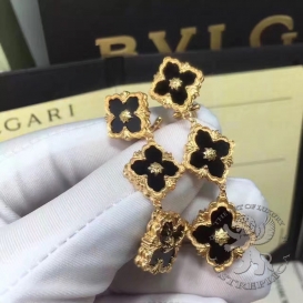 Buccellati Earrings Opera Onyx motifs