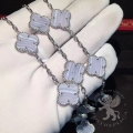 Van Cleef Arpels Bracelet Vintage Alhambra 5 motifs Chalcedony