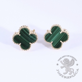 Van Cleef Arpels Earrings Magic Alhambra Malachite