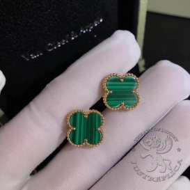 Van Cleef Arpels Earrings Magic Alhambra Malachite